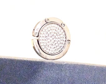 Genuine White Swarovski Foldable Purse Hanger