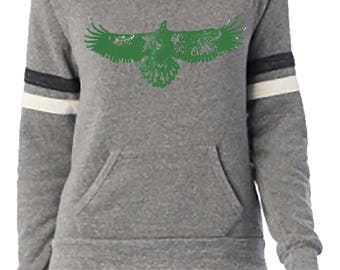 Women's Eagle Sweatshirt, Eagles Sweatshirt, Vintage Eagles Eco Sweatshirt
