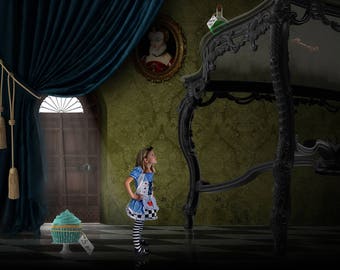 Alice in Wonderland Digital Backdrop Background