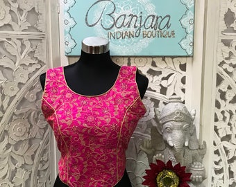 Ready to wear silk Croptop