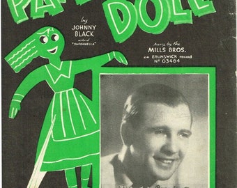 Paper Doll. George Elrick, Sheet Music Download, Vintage Sheet Music