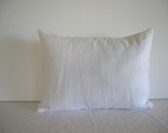 White Linen 12x16 Pillow Cover