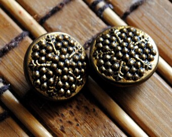 Vintage Metal Round Two Piece Shank Style Button