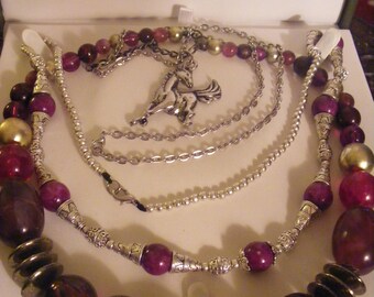 Two Lovely Necklaces & One Pendant And Chain