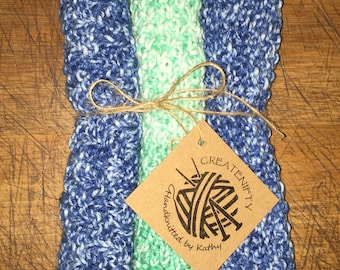 100% cotton wash cloths, kitchen cloth or flannel. Eco friendly, machine washable.