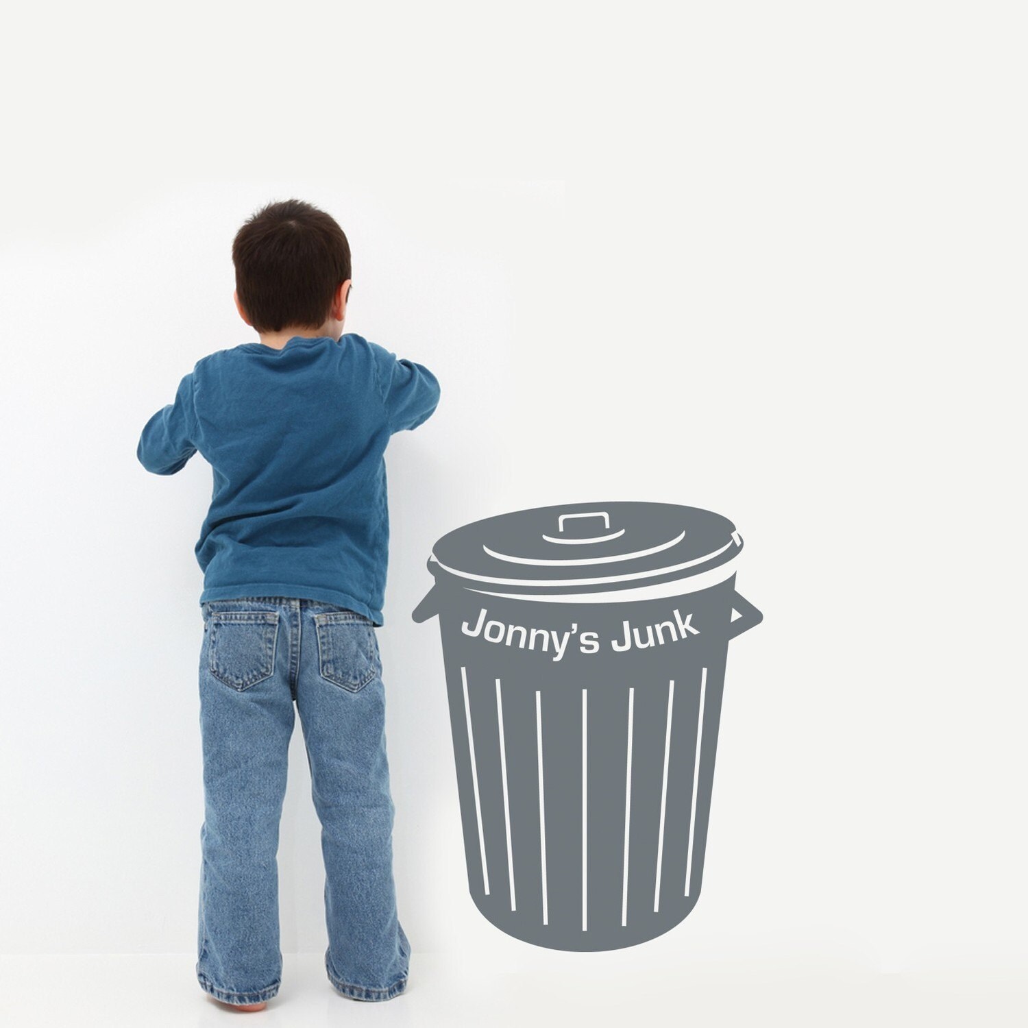 Garbage Can VINYL DECAL original Graphics by Walls