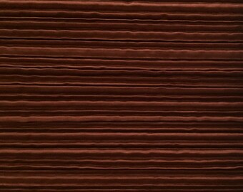 Solid Rust Accordion Folded - Upholstery Fabric by the Yard