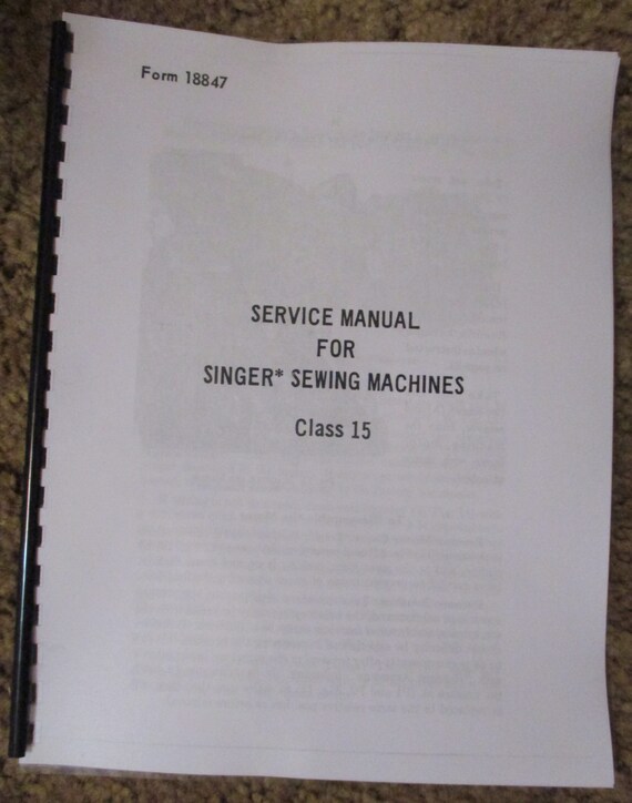 Service Manual Singer 66