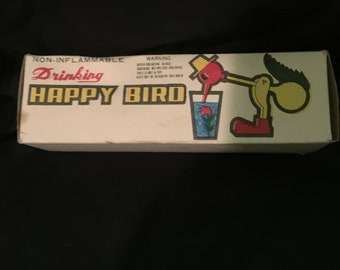 drinking happy bird