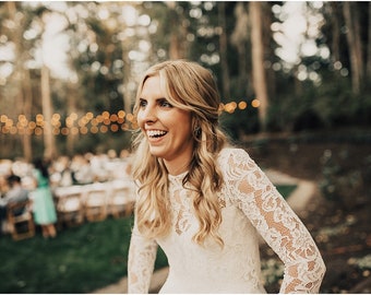 Bridal Separates , Lace top , Camisole , Bridesmaids top ,chiffon skirt , Wedding Separate , Lace Top ,Crop top dress / Wedding Dress