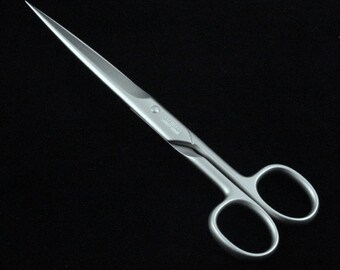 DOVO 6" Straight Blade Paper Scissors - Satin Finish