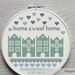 modern cross stitch pattern, Home sweet home, cross stitch quote, PDF ** instant download**