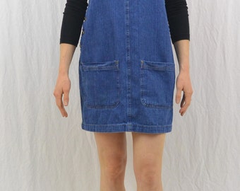Vintage Denim Mini Jumper, Size Medium, Grunge, 90's Clothing, Mori Girl, Forest Girl, My So Called Life, Tumblr Clothing