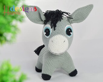 Crochet Pattern - Donkey (Amigurumi Toy Pattern)