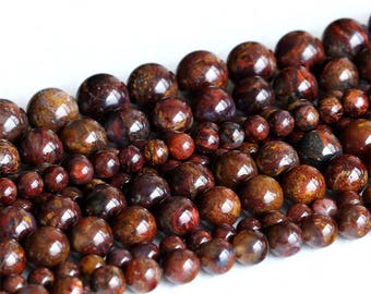 AAA High Quality Natural Genuine Brown Pietersite Stone Round Loose Gemstone Stone Beads 4mm 6mm 8mm 10mm 12mm 15.5" 05232