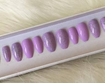 Lilac nails | Etsy