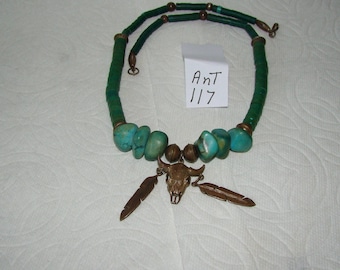 Ant #117 Alaskan Eskimo ?? Native American Necklace