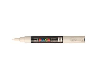 Marker POSCA white 1 mm extra fine cone tip - Ref PC1MC BL - until the stock!
