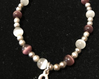 Sterling Stretch Bead Bracelet