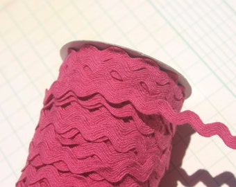 Pink Cotton Rick Rack - Magenta Sewing Ric Rac Trim - 3/8" Wide - 6 Yards
