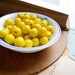 15 chartreuse yellow german glass beads - vintage jewelry supply destash