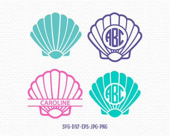 Download shell monogram svgshell shells monogram mermaid monogram