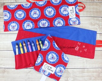 Crayon Roll * Ready to ship!