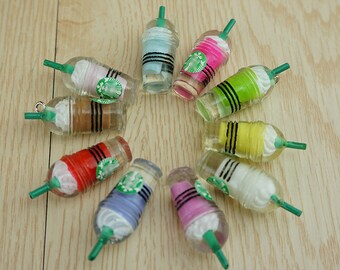10 Color mixing resin simulation Starbucks coffee cup,Slime decorative filler
