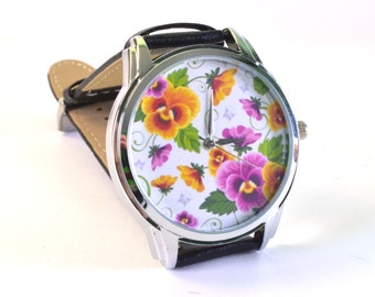 Originals Wristwatch Quartz "Flowers" Japan movt. Handmade
