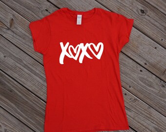 XOXO TShirt, Valentines Shirt, Holiday Shirt, Valentines Day Shirt, Love Shirt, XOXO T Shirt, xoxo shirt, Valentines Shirt Women