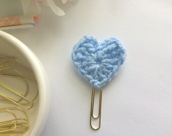 Crochet Heart Planner Clip - Bookmark - Planner Accessories