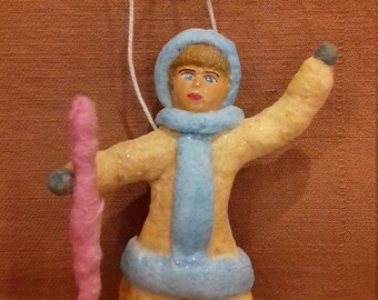 Christmas Spun cotton ornament "Girl"