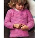 Crochet Pattern Toddler Girl's Sweater - PDF Instant Pattern Download - Long Sleeved Pullover Sweater For Toddler Girls