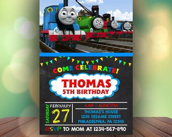 Thomas The Train Birthday Invitations, Thomas The Train Invitation, Thomas The Train Birthday, Thomas The Train, Thomas Birthday Party