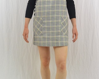 Vintage Plaid Mini Jumper, Size Small-Medium, 90's Clothing, Grunge, Hipster, Mori Girl, Indie Clothing, Tumblr Clothing