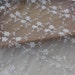 SALE Embroidered Floral Fabric Off white Cotton Lace Tulle Fabric By The Yard