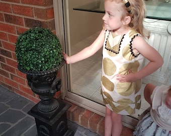 Gold Spot Dress, size 3 or 4
