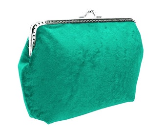 clutch purse bridal bag green purse wedding clutch bag bridesmaid clutch bag bridesmaid clutch bag chain velvet bride wedding green 0560