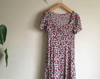 Vintage 90s Floral Grunge Dress
