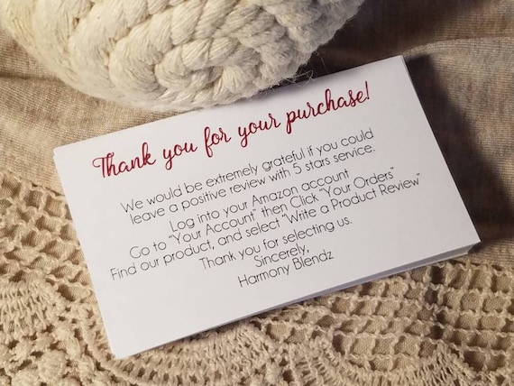 thank you card inserts