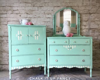 Chest and dresser set