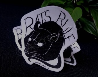 Sticker "Rats rule" animal