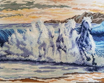 High quality needlepoint embroidery gobelin tapestry Wave