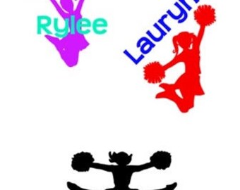 Cheerleader vinyl decal