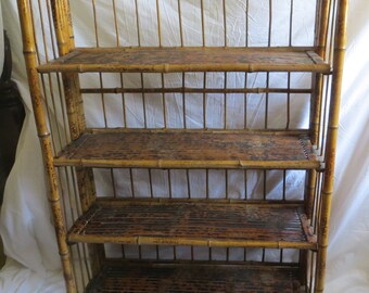 Folding Bamboo Etagere