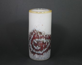 glass vase with spiral galaxy