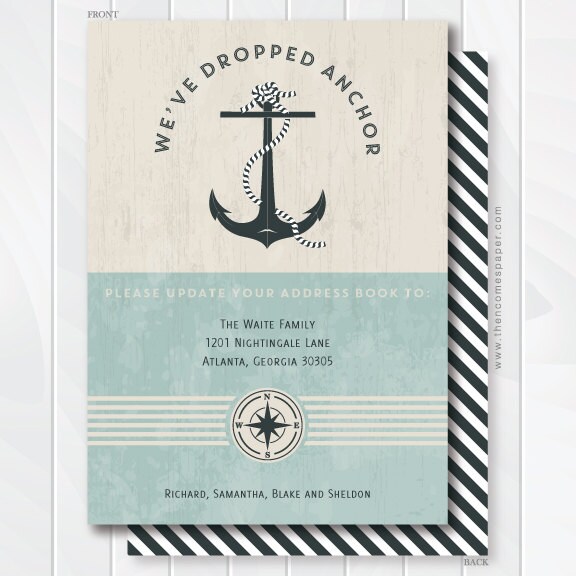 address change announcement cards