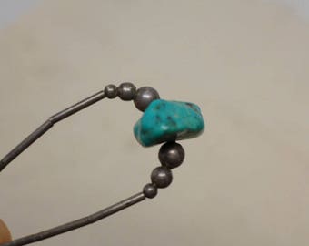 Native American Sterling and Turquoise Necklace