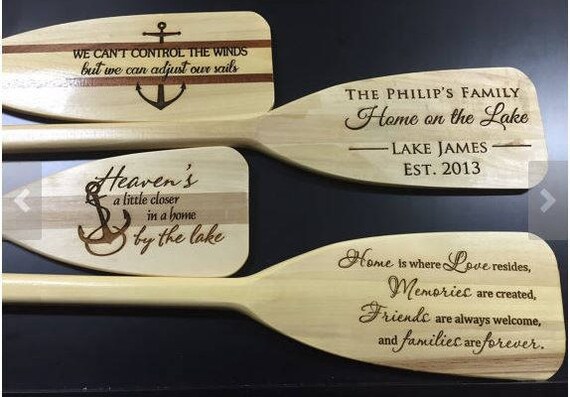 Canoe Paddle-Free Engraving-Wedding/Bridal/Anniversary Gift