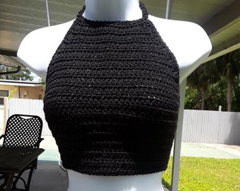 Crochet Womens Halter Top,Crochet Crop Top,Womens Halter Top,Crochet Crop Top.Womens Summer Wear by MurdieK,Womens Crochet Summer Top